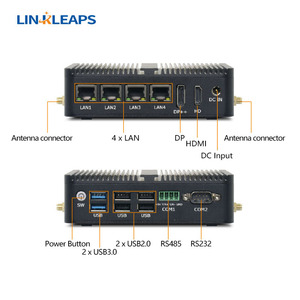 Linkleaps 4 2,5 GbE LAN Pfsense Firewall Router Industrie-PC Mini-PC Eingebetteter Computer N100 J6426 RS485 RS232 COM 6 USB Stock - Product Image 5