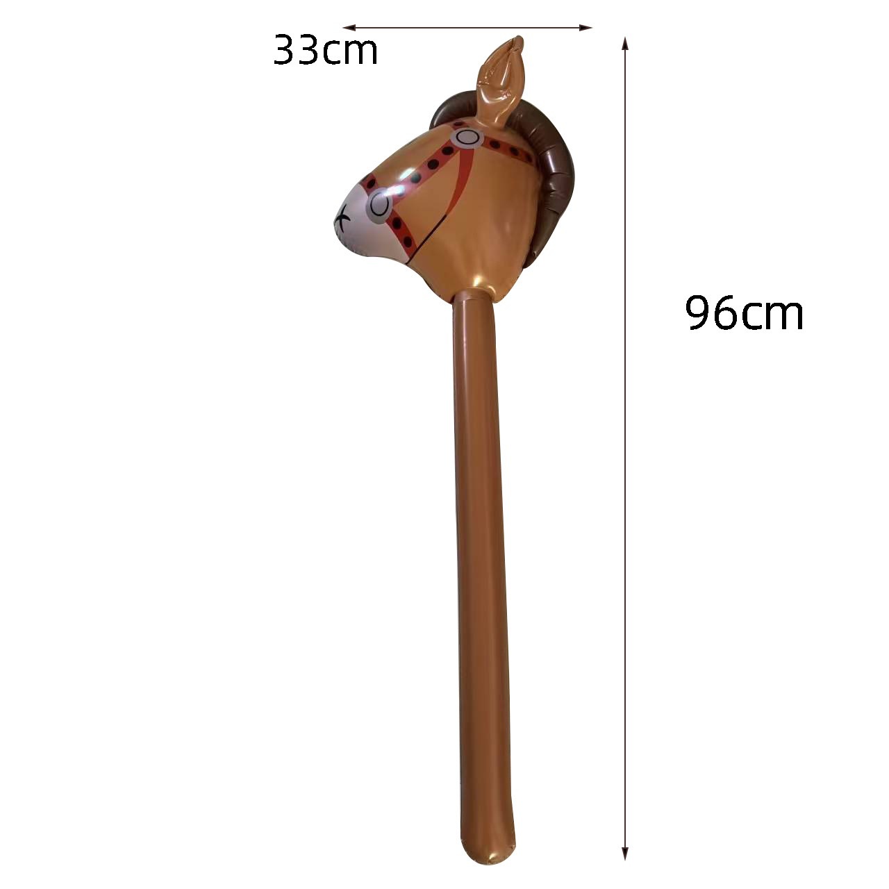 Bâton de tête de cheval brun