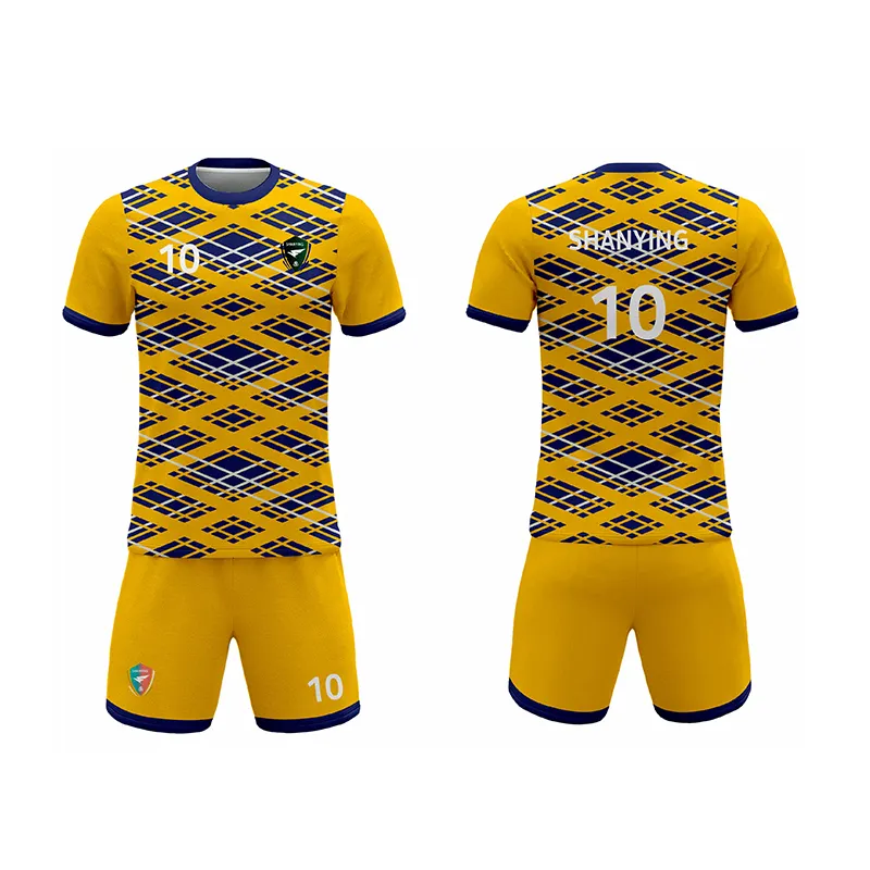 Conjunto de Jersey de fútbol para hombre, ropa de sublimación de secado rápido, camisas de práctica, ropa deportiva personalizada, uniforme de equipo de fútbol