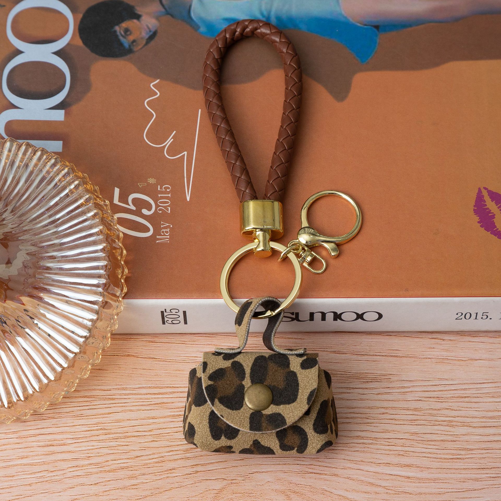 Pequeña Bolsa-pu estampado de leopardo