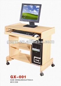 Escritorio de ordenador portátil de diseño Simple moderno con bandeja para teclado, escritorio de estudio pequeño para oficina en casa o escuela - Product Image 4