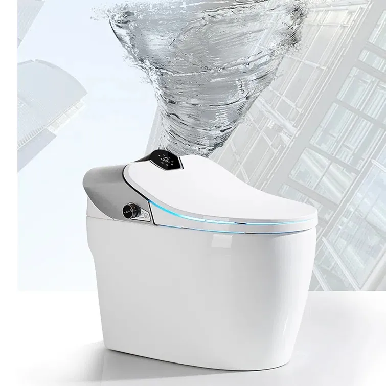 モダンなハイエンド自動バスルーム衛生陶器フロアインテリジェントトイレスマートトイレ