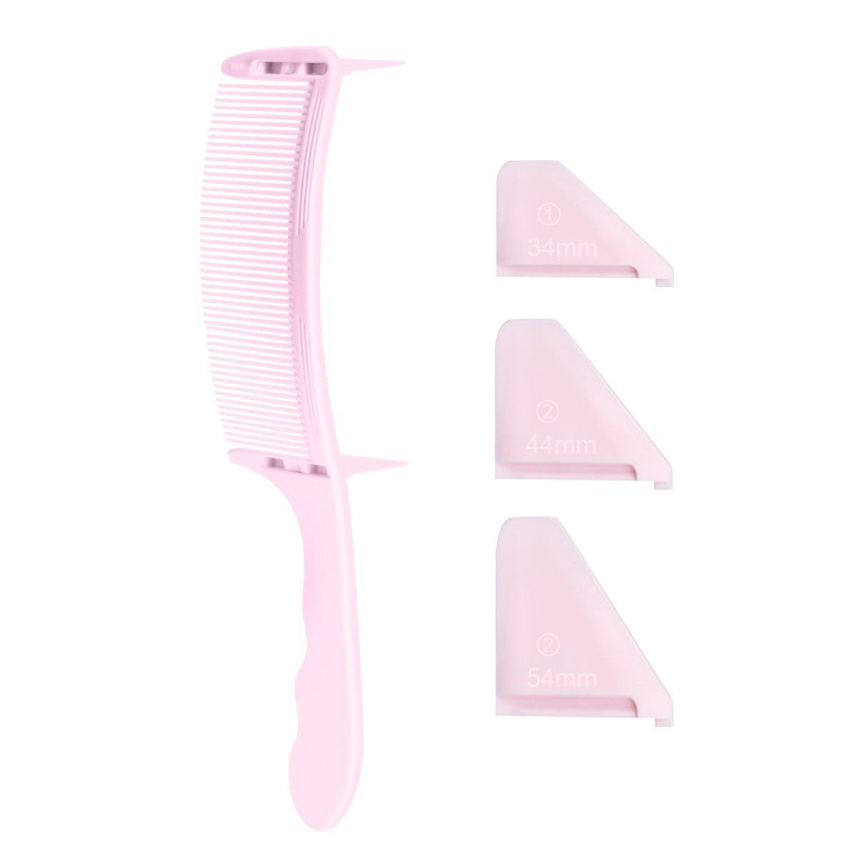 Peigne courbé de deuxième génération (rose)