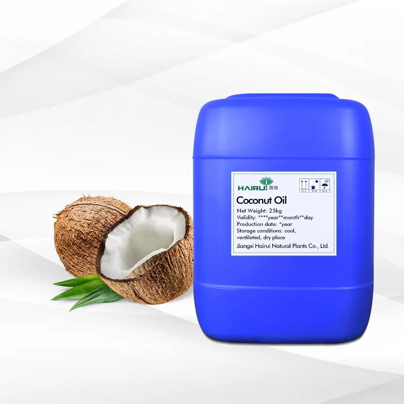 Aceite de coco de etiqueta privada al por mayor, aceite de coco orgánico natural 100% puro para el cabello