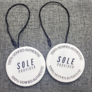 文字列ループロックエンボス加工ロゴプラスチックシールカスタムホットセール - Product Image 4
