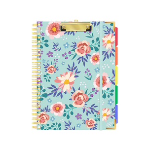 Custom Design Printed Corrugated Spiral Cardboard Clip Folio Board <strong>A4</strong> <strong>Notebook</strong> Clipboard <strong>Folder</strong> with Refillable Lined <strong>Notepad</strong> - Product Image 6