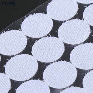 Círculos adhesivos multifuncionales de puntos de gancho y bucle autoadhesivos blancos de alta resistencia de 20mm con cierre de gancho y bucle - Product Image 4