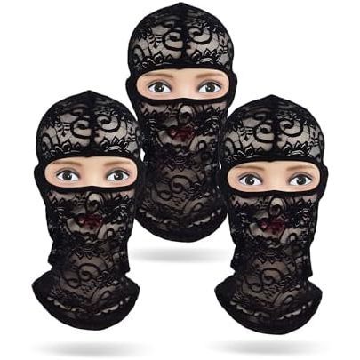 Lot de 3 - Masque intégral noir