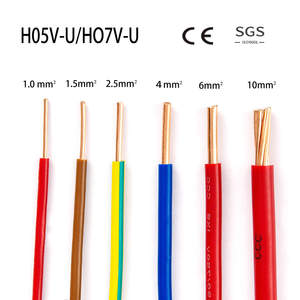 Ev sabit elektrik kablosu 2.5mm H07V-U/ <span class=keywords><strong>NYA</strong></span> 450/750V katı bakır PVC izoleli elektrik tel yapı kablosu