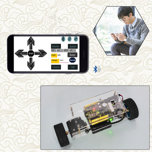 Beste Qualität APP Control BT Modul Selbst ausgleichendes Roboterauto-Kit für Arduino