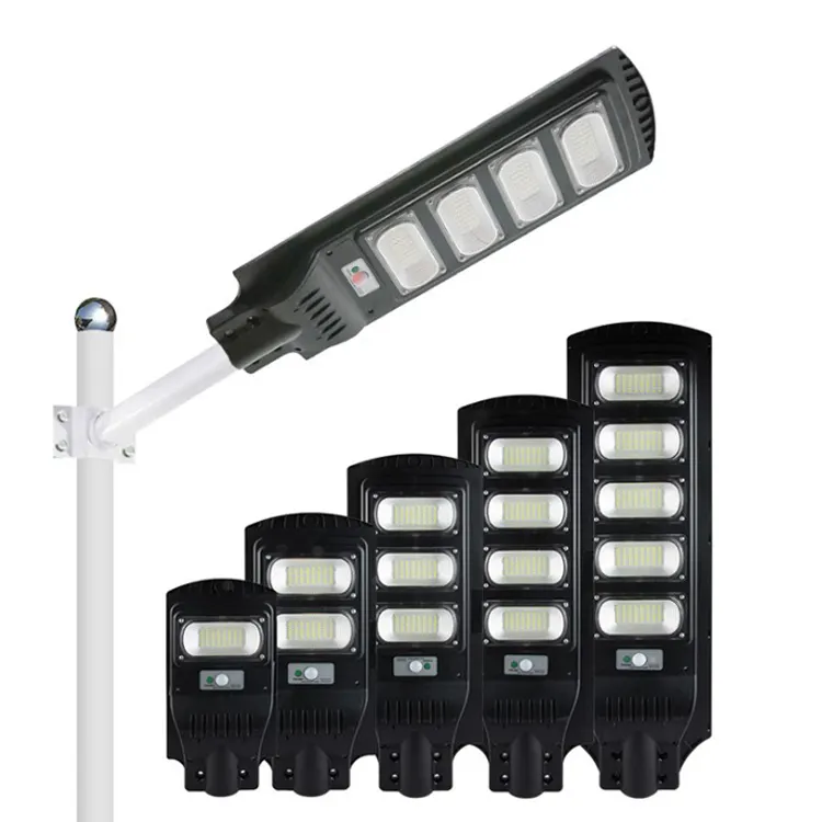 50W/100W/150W/200W/250W Dusk to Dawn Waterproof PIR Motion Sensor Solar Flood Light All in One LED Solar Street Lights