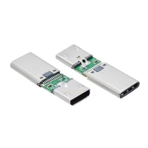 2对1 C型公对母适配器，带pc板长度24.3毫米USB C 24针至微型5针连接器转换器 - Product Image 6