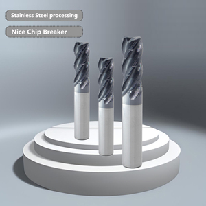 Heavy-Duty endmill Stainless Steel Milling <strong>Cutter</strong> 4 Flutes with <strong>Deep</strong> Grooves SS, Enables High Feed Rates &amp; Continuous Chipping - Product Image 6