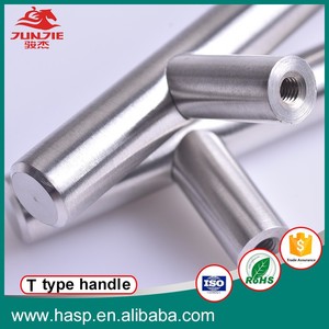 Endüstriyel kabine paslanmaz çelik gümüş katlanır kolu araç makinesi aracı ahşap kutu dayanıklı ve sağlam T şekli kolu - Product Image 3