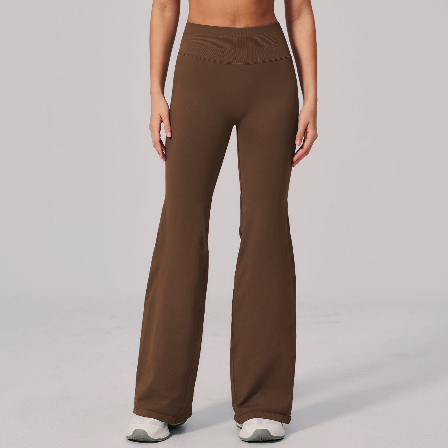 Flared Leggings- Brown