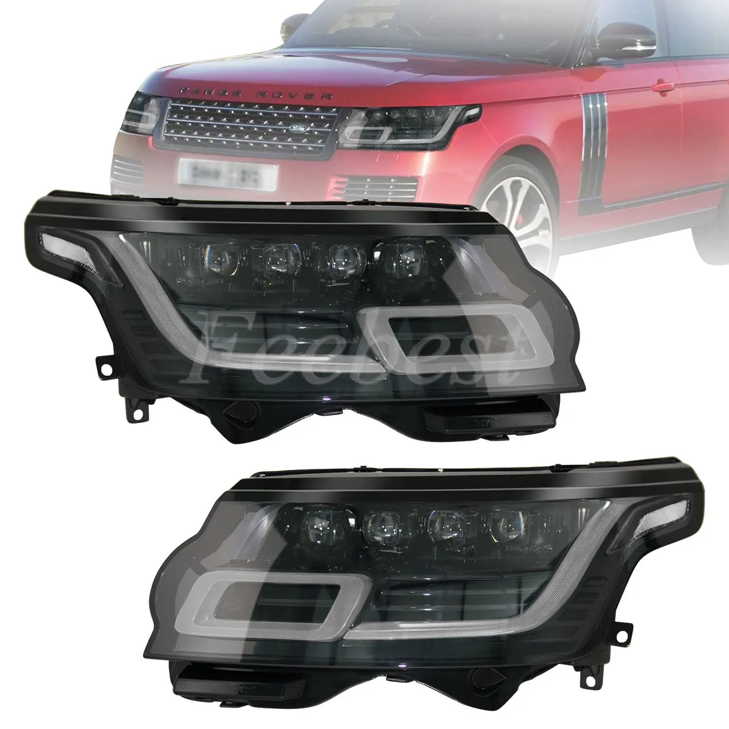 LED L405 Scheinwerfer Direct Facelift 4 Objektiv Scheinwerfer für Land Rover Range Rover Vogue 2013 2014 2015 2016 2017 Kein Body Kit Upgrade