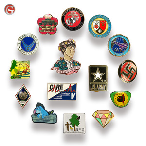 Football Round clothing magnetic <span class=keywords><strong>police</strong></span> car <span class=keywords><strong>security</strong></span> Recycled custom Hard soft enamel Metal Lapel Pins Badges - Product Image 6