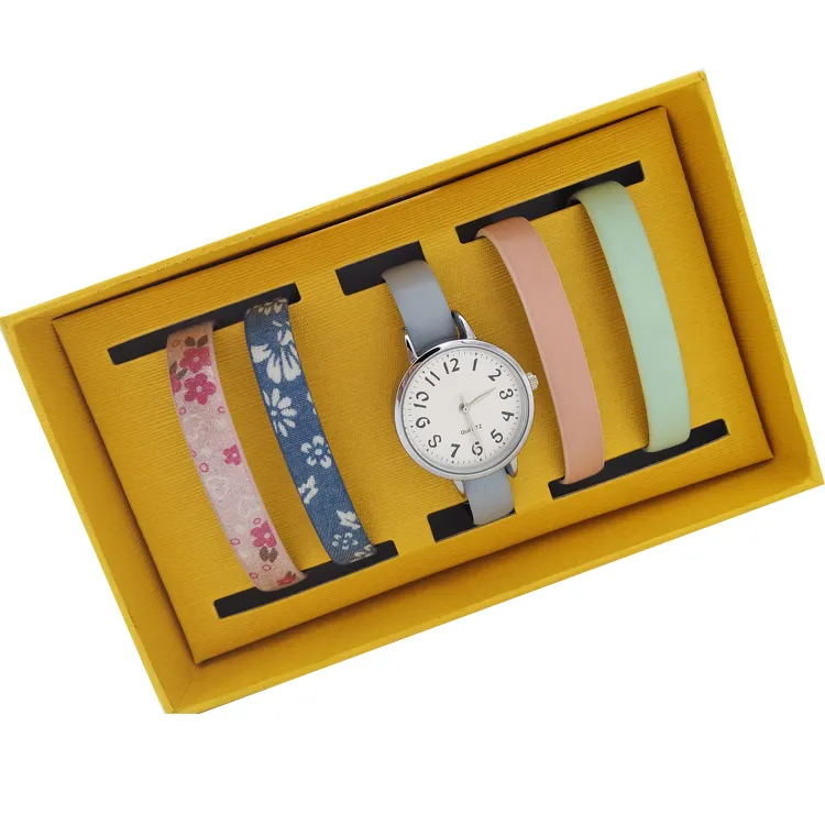 Diernuo New Custom Interchangeable Strap Gift Watch Gift Set Girls