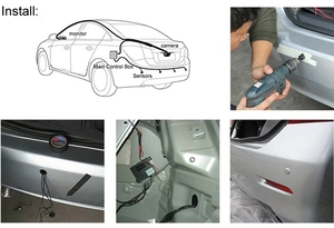 Video Parking <strong>Sensor</strong> Kit Car <strong>Reverse</strong> Backup Radar Assistance <strong>Auto</strong> Monitor Digital Display for Monitor Camera <strong>System</strong> - Product Image 4
