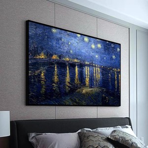 Van Gogh nổi tiếng 'starry Moon night' sơn dầu trên vải vẽ tay sơn trang trí hiện đại cho phòng khách sofa Tường Phòng Ngủ - Product Image 4