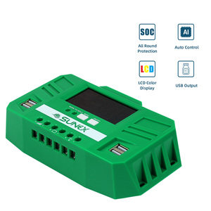 SUNEX Regulador 12V 24V USB LCD Inteligente 10A 20A 30A 40A 60A Panel de Batería PWM Controlador de Carga Solar - Product Image 2