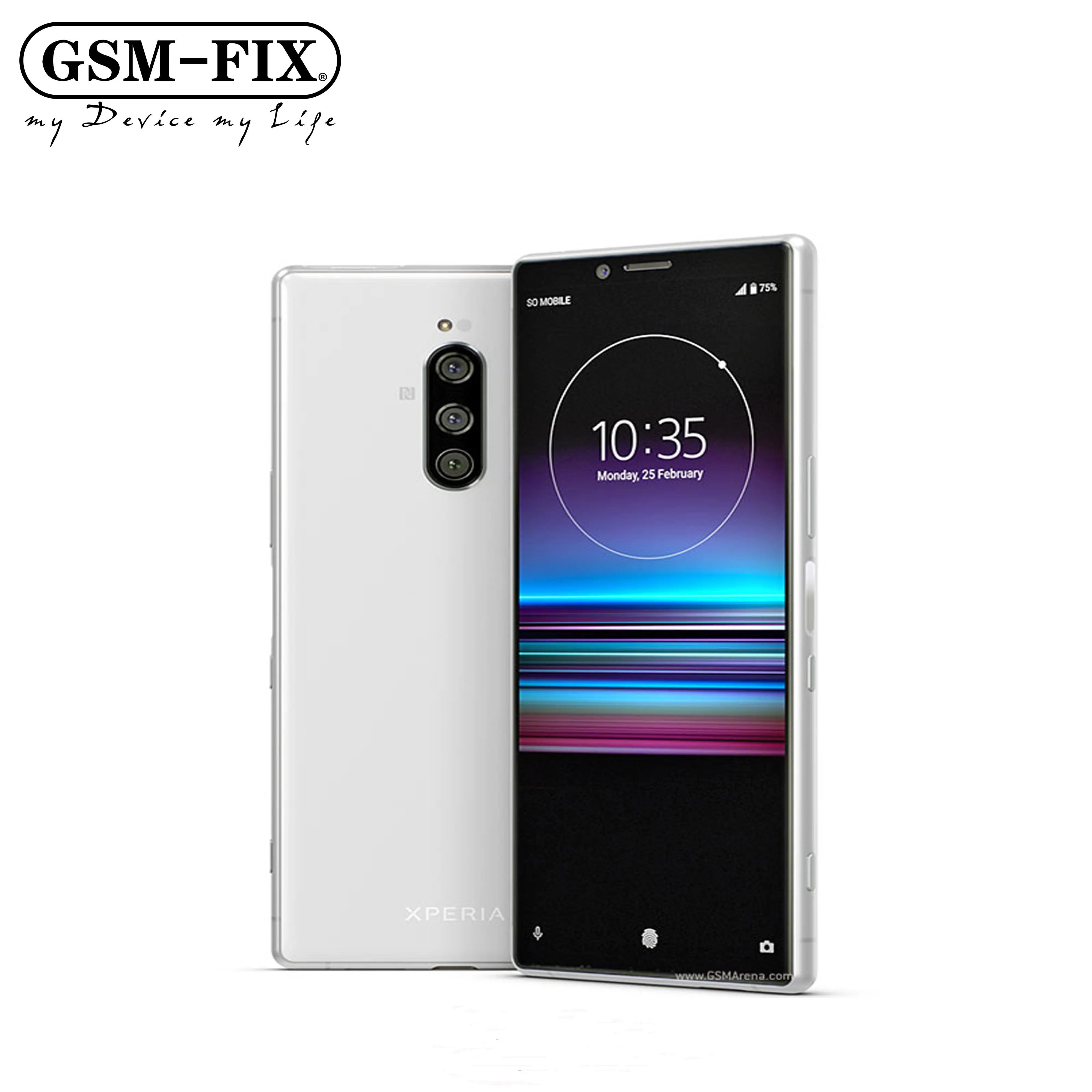 GSM-FIX originariamente sbloccato per Sony Xperia 1 64GB/128G ROM 6GB RAM XZ4 Snapdragon 855 6.5 "NFC fingerprint HD Camera Phone