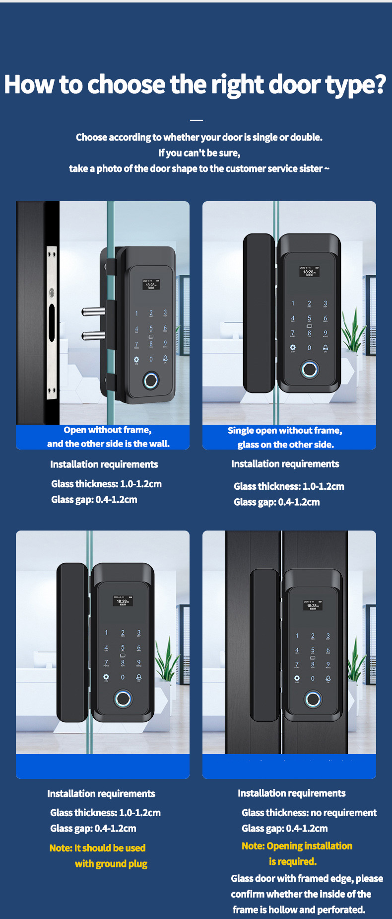 Smart safety door lock guangdong refers to high-definition color screen remote control applet Mechanical key Multi-function lock