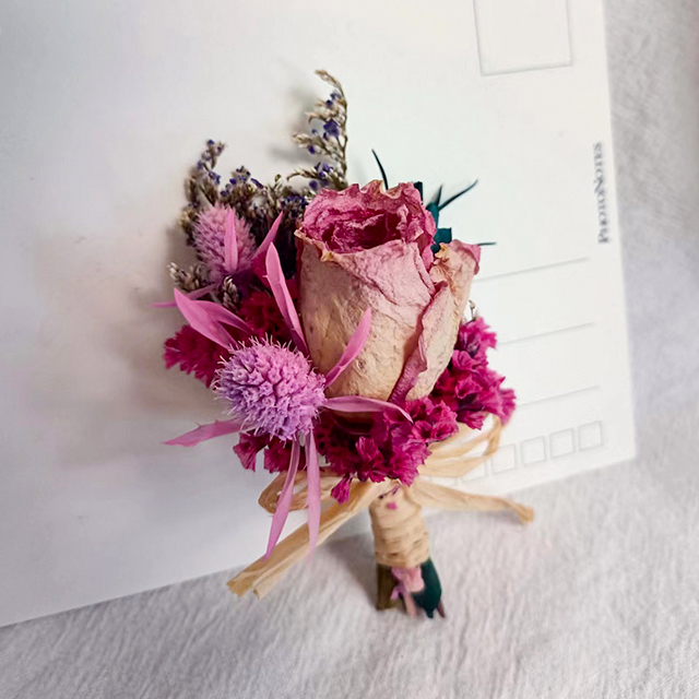 Pink dried rose