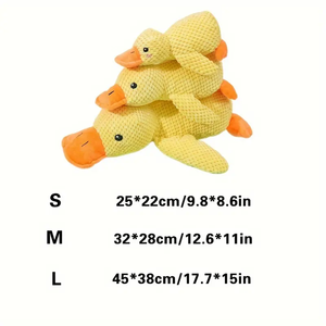 Cuddle Duck Interactive Sound Toy for Small <strong>Medium</strong> Dogs Durable Soft <strong>Plush</strong> with Squeaker Bite-Resistant Nylon Fur for Parties - Product Image 3