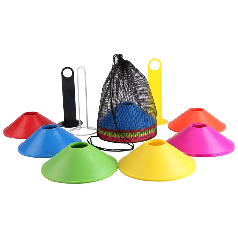 LXY-002 heißer Verkauf 22g Durable Soccer Disc Cones Flexible Agility Cones für Fußball-Sport training