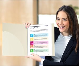 Cartella di Briefing <span class=keywords><strong>A4</strong></span>, plastica, cartella di visualizzazione, utilizzata per memorizzare documenti, foto, arte dei bambini, progetti, ricette. - Product Image 2