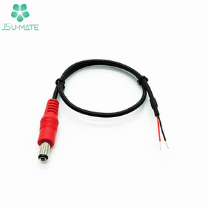 Düz DC 5.5X2.1mm 2p Terminal bağlantı kablosu 2x0.5mm2 teller DC 5.5X2.1mm 5.5X2.5mm varil kablosu - Product Image 4