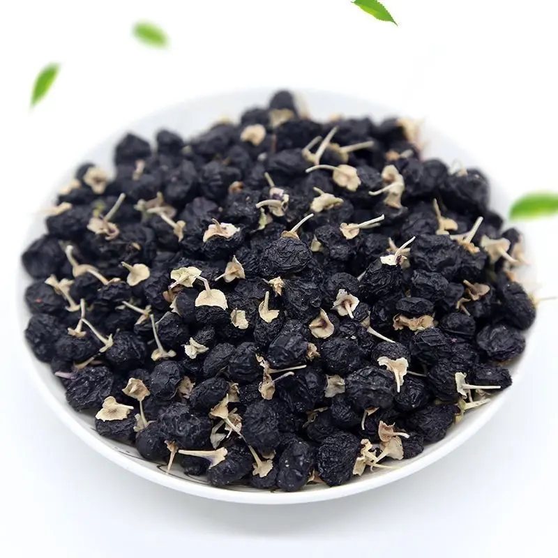 Venta al por mayor Goji chino seco té de frutas moradas Wolfberry oscuro certificado orgánico seco negro Goji Berry