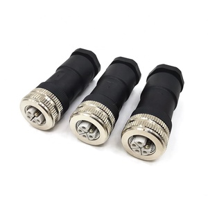 M12-L dişi kablo konektörü, İletişim: 4 + FE, 8.0-13.0mm, ekransız, vidalı kelepçe, IP67, M12 konektörü - Product Image 4
