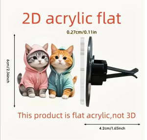 Toptan dekoratif Aroma YAYICI havalandırma klip sevimli akrilik özel araba spreyi - Product Image 5