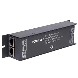 工厂好价格好质量rgb dmx512解码器px24500控制器发光二极管条形灯dmx 512控制器