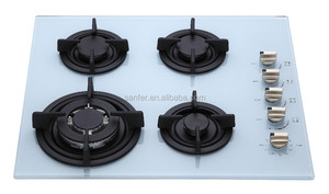 钢化玻璃面板内置安装燃气和电组合灶具 - Product Image 2