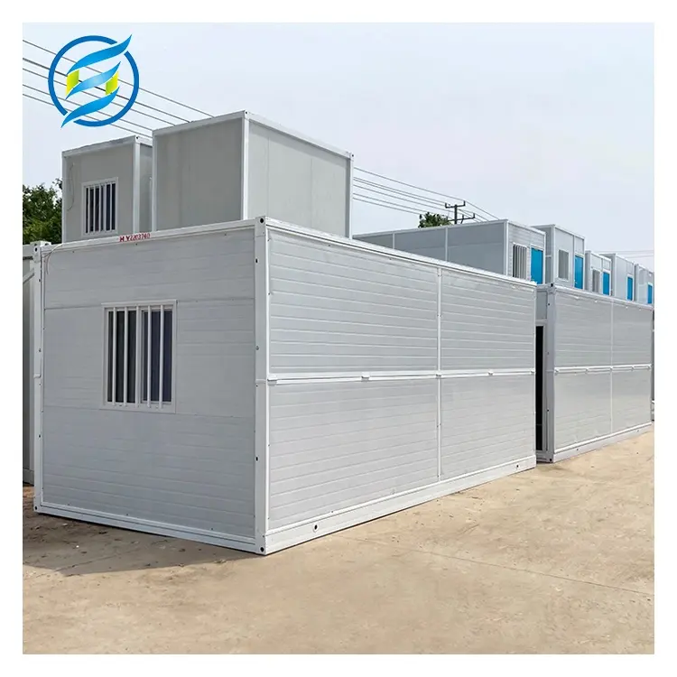 Vorgefertigte 40ft Luxus Mobile feuerfeste schöne Steinwolle Sandwich Panel Container House Kit