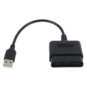 用于PS2操纵杆游戏手柄的游戏手柄转换器到PS3 PC USB游戏控制器适配器电缆 - Product Image 1