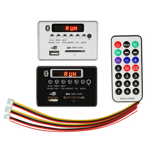 BLE 5.0 MP3 dekoder çözme devre kartı modülü 12v araba USB MP3 çalar WMA WAV TF kart yuvası/USB/FM uzaktan devre kartı modülü - Product Image 1