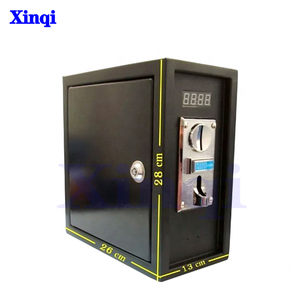 <strong>Coin</strong> Operated Timer Control <strong>Box</strong>, 6 Kind Multi <strong>Coin</strong> Acceptor, Power Supply with Push Button - Product Image 4