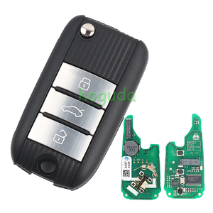 For Original <strong>MG</strong> <strong>ZS</strong> 3 Button Smart Flip Remote <strong>Key</strong> with 433MHz ID47 Chip PCF7953X - Product Image 1