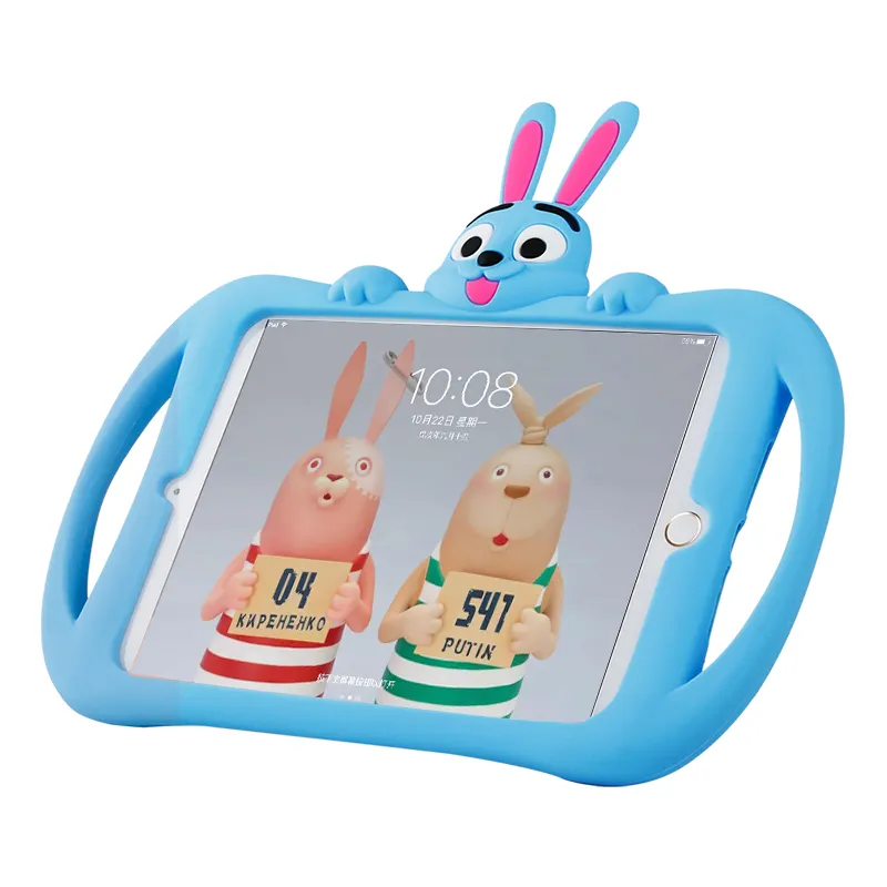 Produttore di bambini designer di cartoni animati in Silicone per bambini Tablet cover pelle per ipad mini 1 2 3 4 5 6case