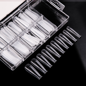 100 adet yeni tasarım çift formları tırnak sistemi tam kapak hızlı bina jel kalıp ipuçları tırnak uzatma formları üst formları çivi ipuçları - Product Image 3