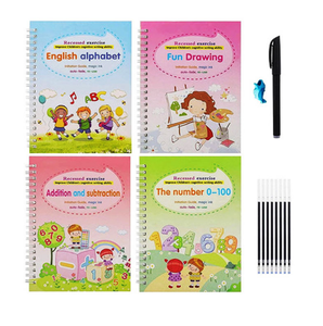 Magic Pen <strong>Writing</strong> Sank Book Practice Copybook Handwriting English Reusable Magical Copy Books for Kids Tracing Calligraphy - Product Image 1
