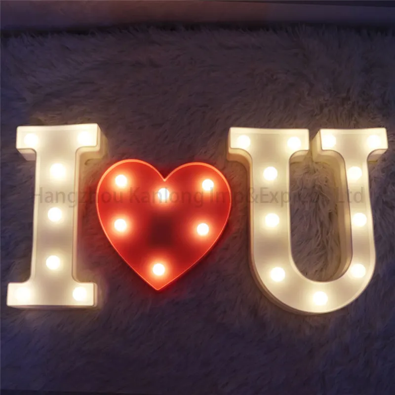 Decoraciones para el Día de San Valentín, letras Led 3D iluminadas, precio barato, 2022