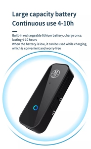 2 in1 BT 5.1V蓝牙音频接收器发射器3.5毫米立体声音频适配器，适用于电视/计算机/家庭影院 - Product Image 2