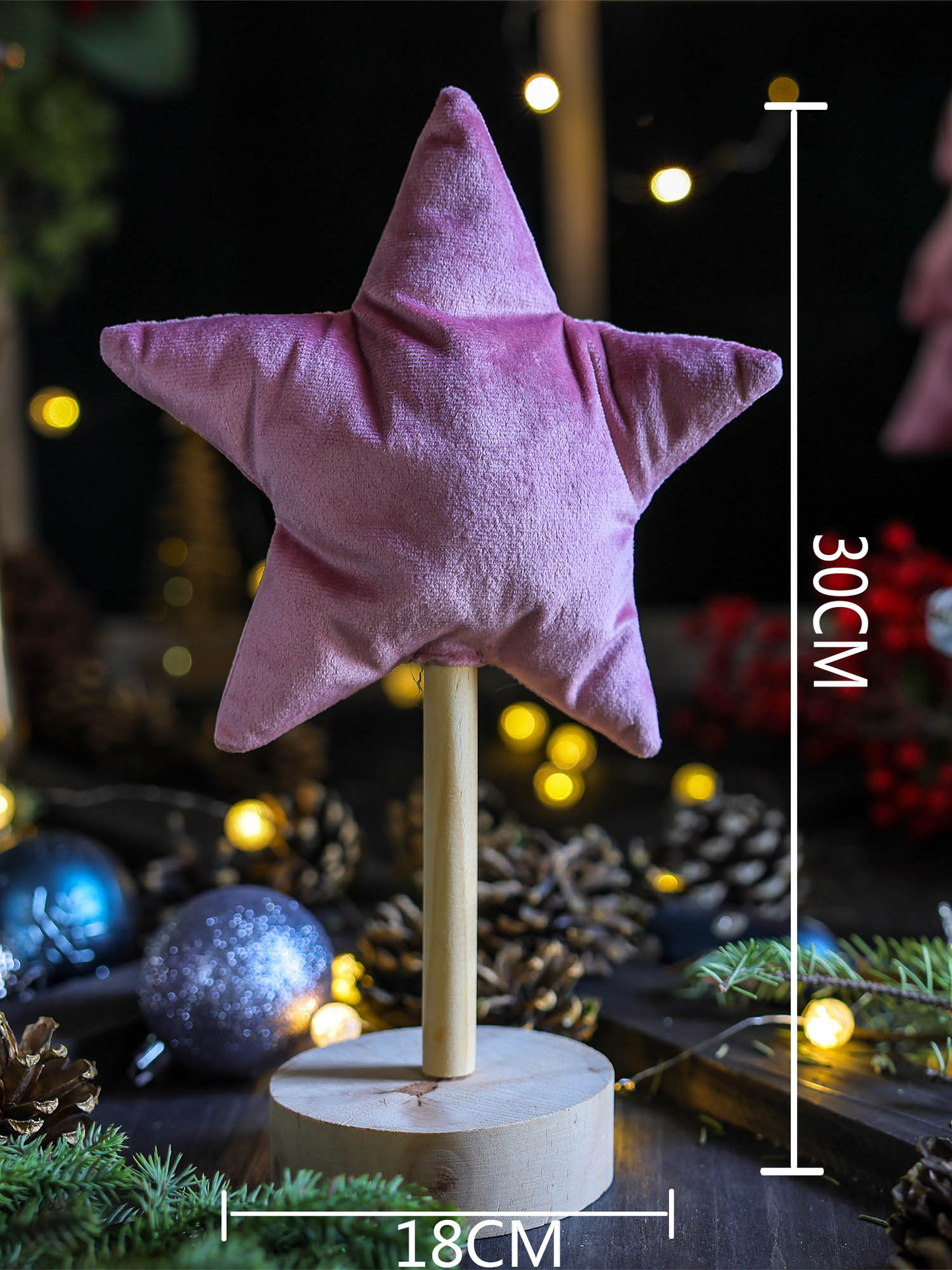 Pink art five-star decorative piece.