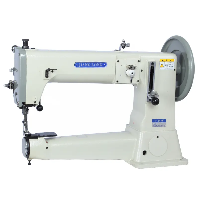 441 maquina de coser de cuero resistente 550w letto cilindrico a bassa velocità mangime composto macchine da cucire industriali in materiale spesso
