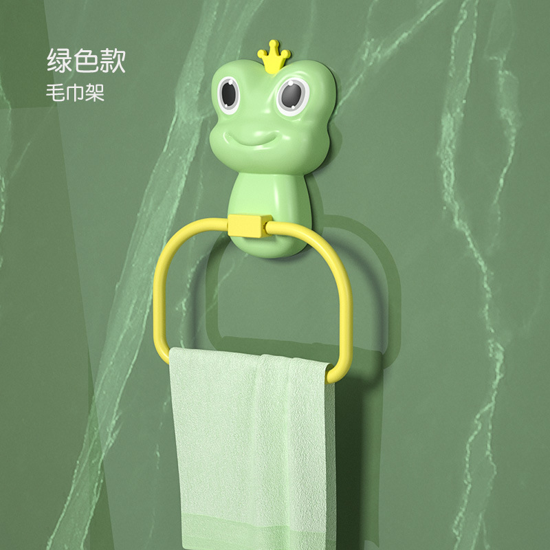Green towel rack